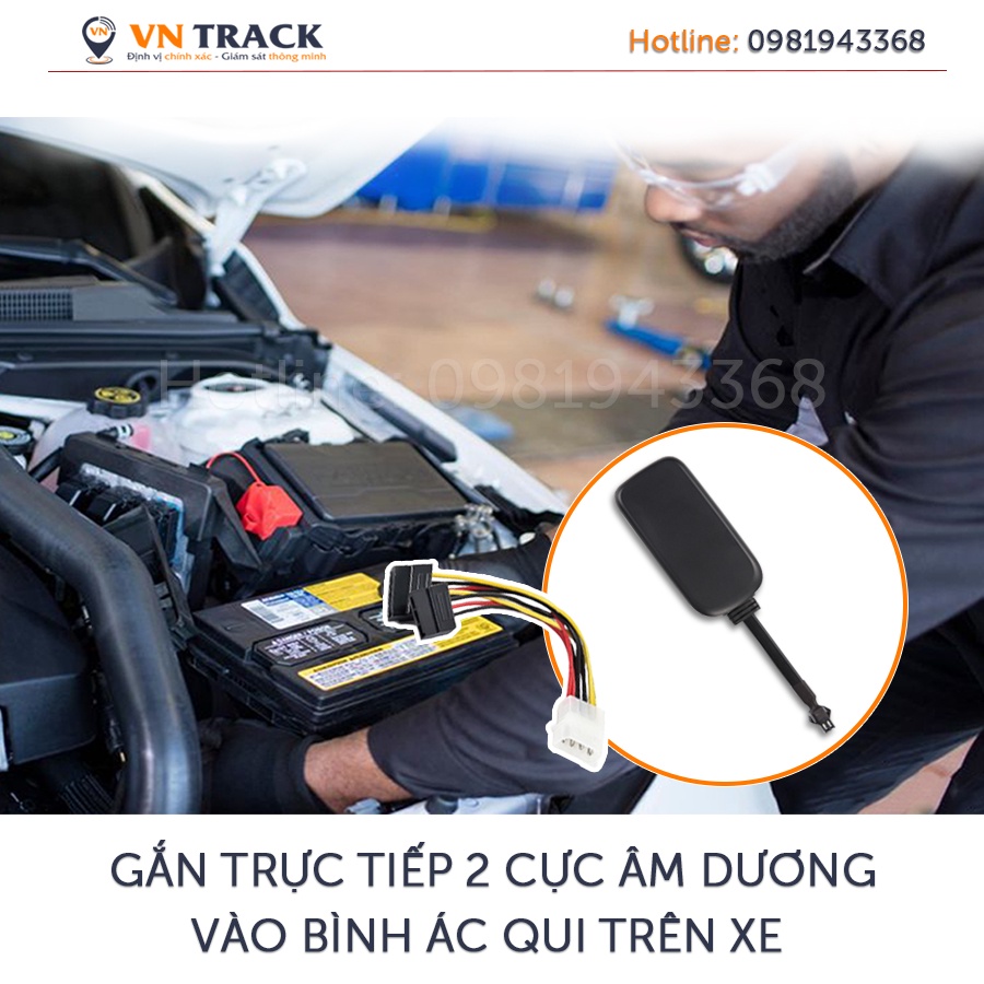 Thiết bị Định Vị Xe Máy, Định Vị Ô Tô GPS Siêu Nhỏ Chính Xác VN08 - 4G | Chính Hãng VNTRACK Bảo Hành 12 Thánh