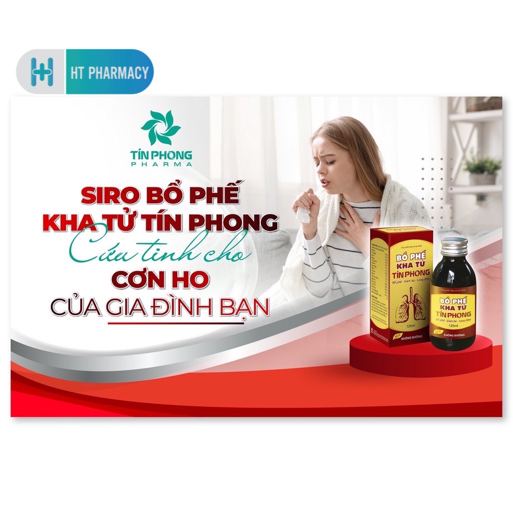 Siro Bổ Phế Kha Tử Tín Phong Hỗ Trợ Các Trường Hợp Sưng Đau Họng, Ngứa Rát, Khản Tiếng Lọ 125ml