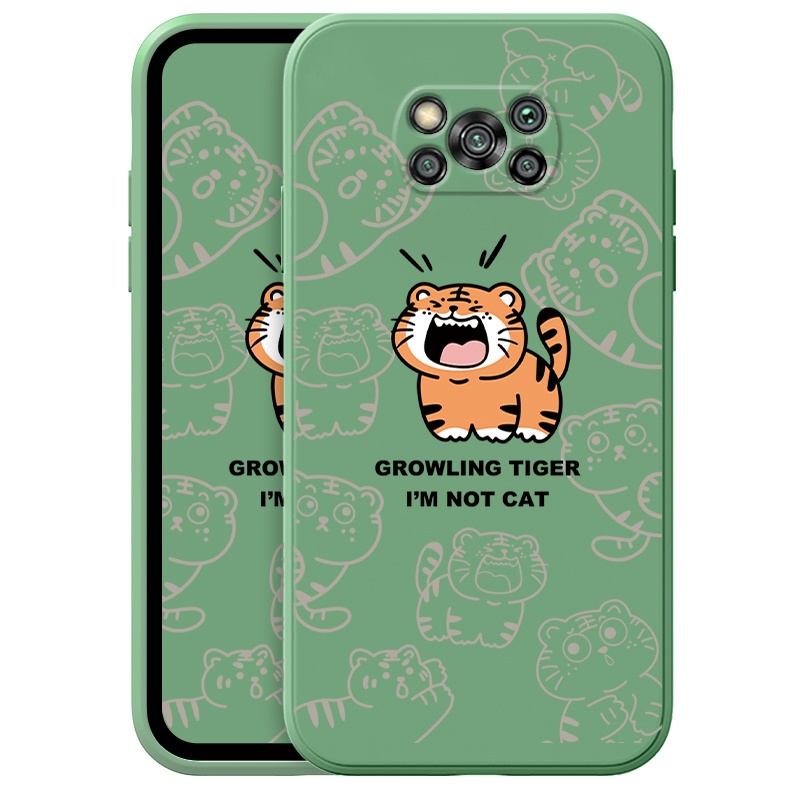 Ốp Điện Thoại Silica gel Chống Rơi Hình Mèo Dễ Thương Cho Xiaomi Mi POCO X3 Pro 11 10t Pro NFC Pro F3 8 A2 Lite Pocophone 5G Phone Casing  Silicon Fashion Camera Lens Protector Full Cover simple Liquid silicone Cases