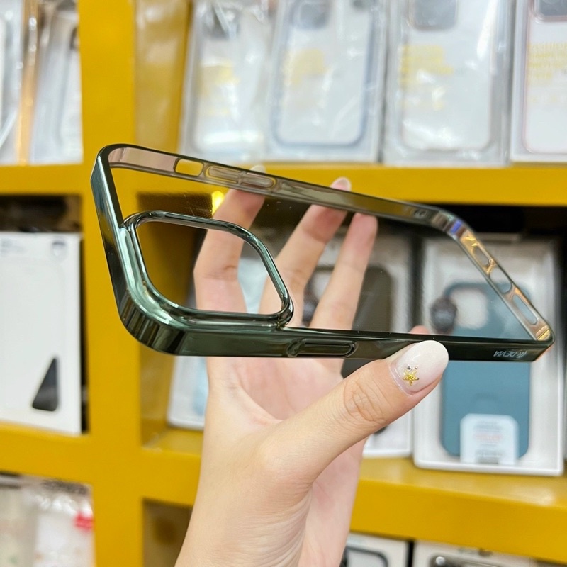 Ốp lưng DEVIA Cực Đẹp lưng trong viền màu cho Iphone 13/ 13 Pro/ 13 Pro Max/ 12 / 12 Pro/ 12 Pro Max/ 11 Pro Max