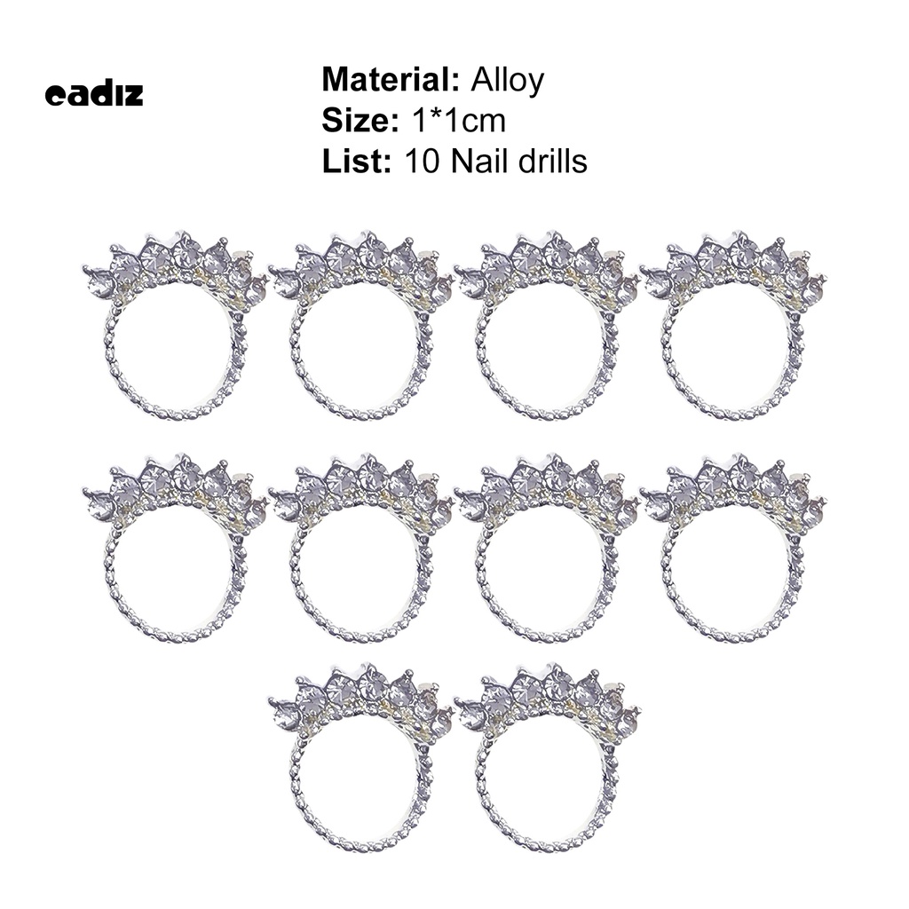 [Hàng mới về] Đồ trang trí móng tay chất liệu kim loại kim cương nhân tạo DIY