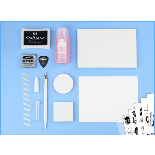 Bộ kit khắc con dấu cao su DIY