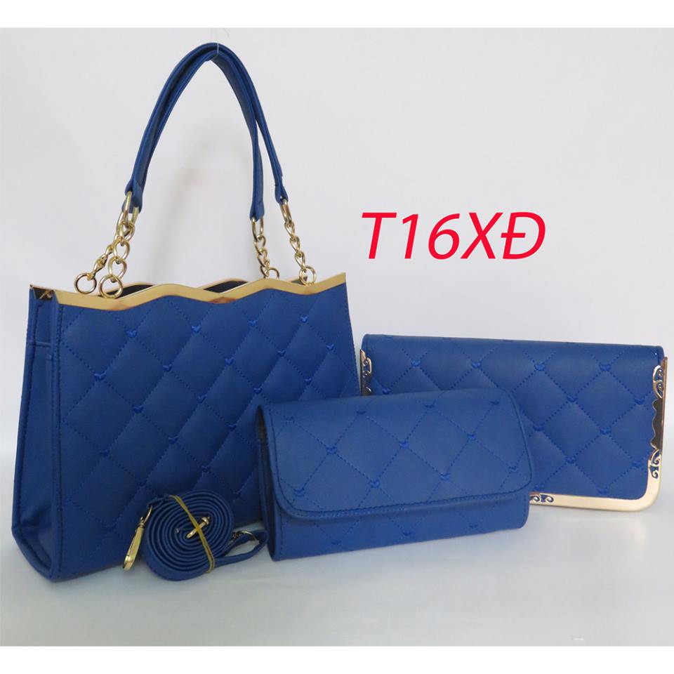 Set 3 túi và ví sóng tim T16 - 7 Màu | BigBuy360 - bigbuy360.vn