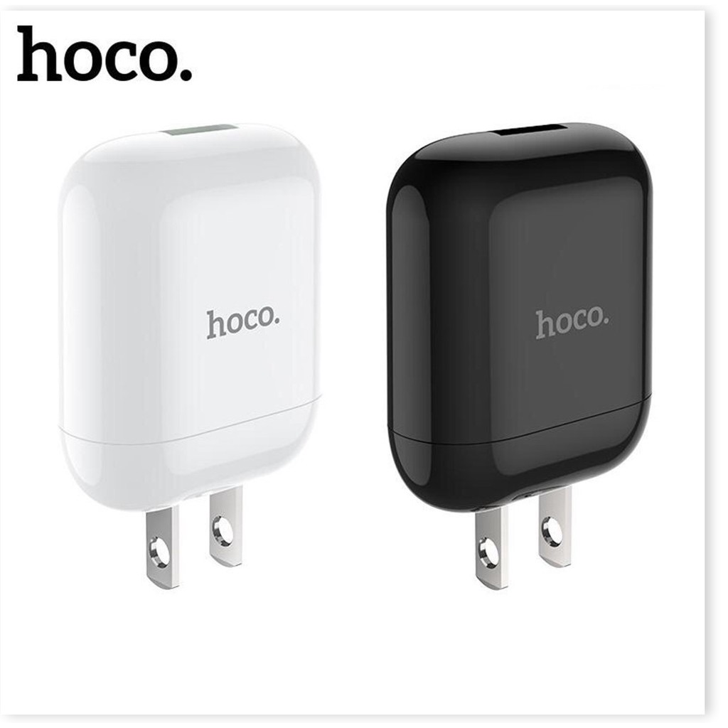 Combo cốc sạc 1 cổng usb và cáp sạc Hoco HK2 Type-C hỗ trợ sạc nhanh 3.4A cho Smartphone nhựa PC cao cấp, chống cháy nổ