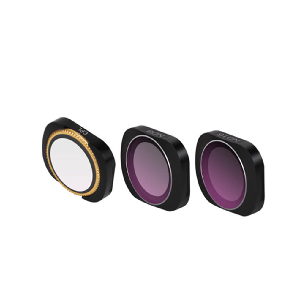 Bộ 3 kính lọc cpl nd8 nd16 cho camera dji osmo pocket