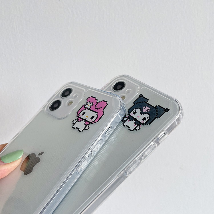 Ốp lưng iphone trong cạnh vuông pixel 6plus/6s/6splus/7/7plus/8/8plus/x/xr/xs/11/12/pro/max/plus/promax-Awifi A2-16 | BigBuy360 - bigbuy360.vn