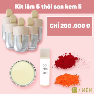 Bộ kit làm son kem kháng nước 5 thỏi