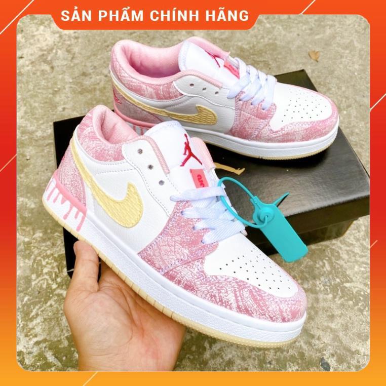 Giầy jordan 1 hồng kem fullbox chất đẹp | BigBuy360 - bigbuy360.vn