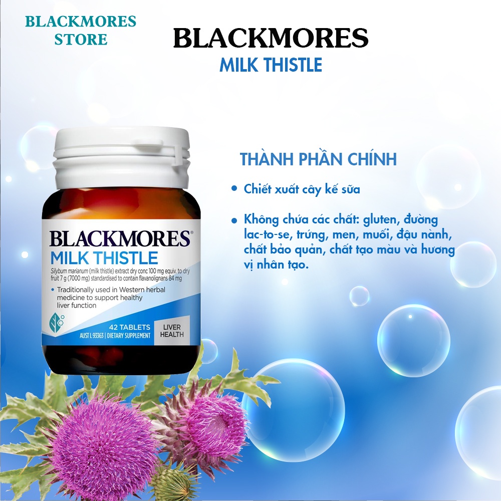 Viên uống giải độc gan - Blackmores Milk Thistle