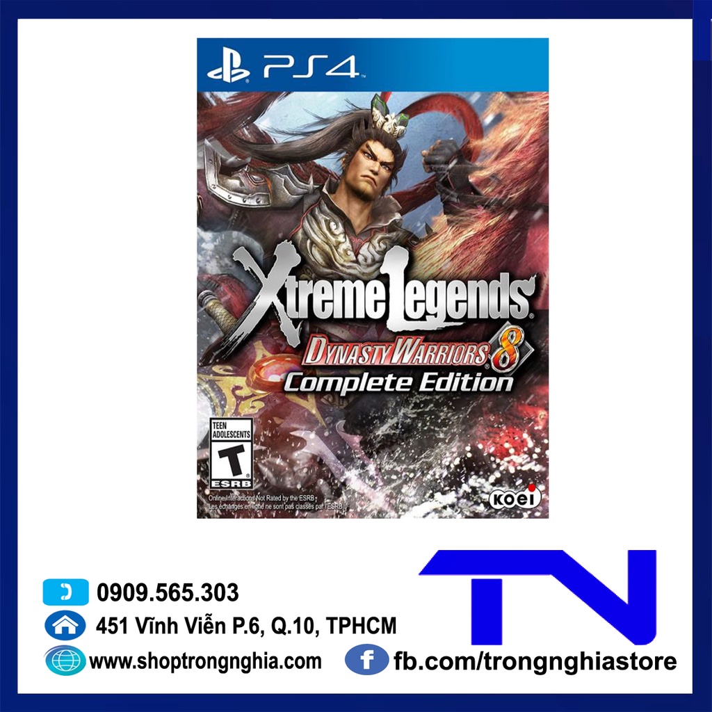 [Mã ELHAMS5 giảm 6% đơn 300K] Đĩa PS4 - Dynasty Warrior 8 Xtreme Legends Complete Edition