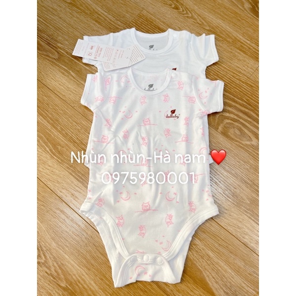 Bodysuit cộc tay/dài tay Lullaby chất sợi tre cao cấp mềm mịn thoáng mát cộc tay cho bé trai bé gái NB/6-9m