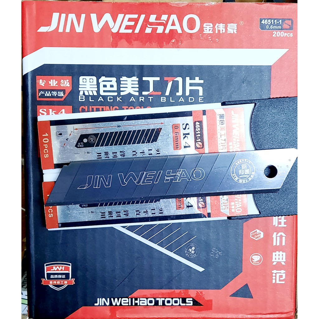 10 Lưỡi dao rọc giấy cao cấp JWH, dao dọc giấy  loại to