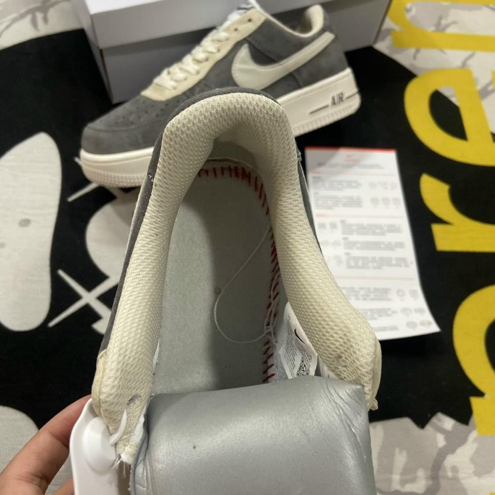 🔜 🎀 SIÊU HÓT 🎀 Giày Nike AF1 Xám da lộn bản Best Siêu Cấp trung full box + bill