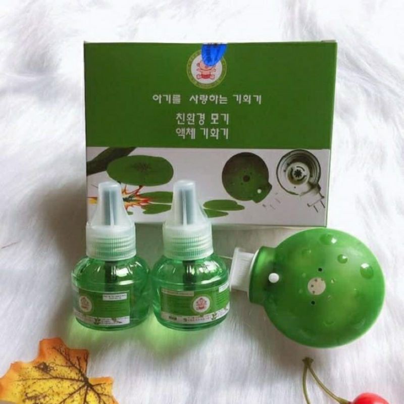 Bộ đèn đuổi muỗi ( 1 củ và 2 tinh dầu) hàn quốc