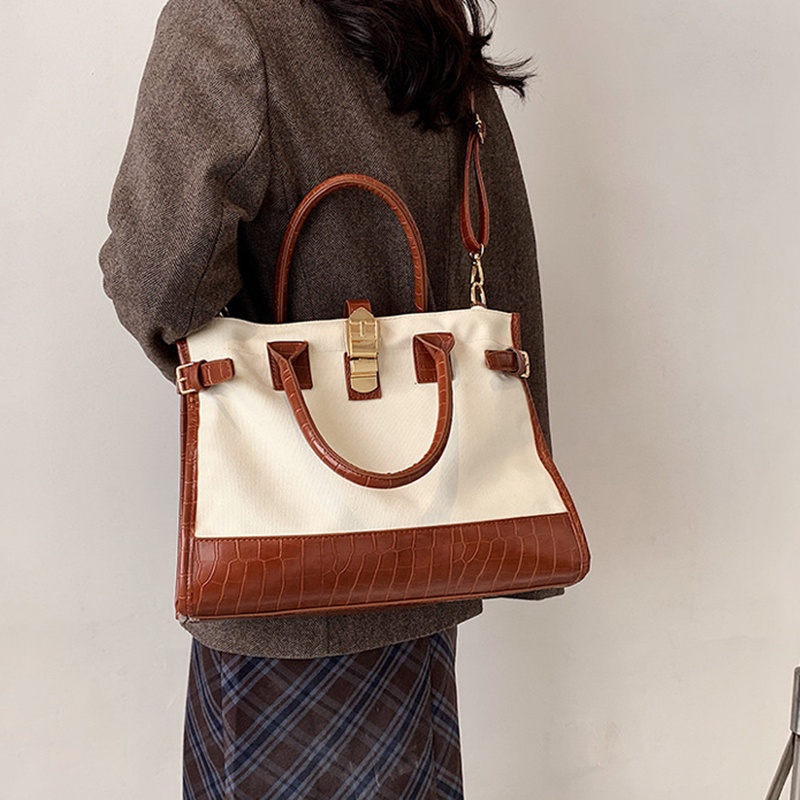 Túi đeo chéo IELGY sức chứa lớn phối màu thời trang dành cho nữ