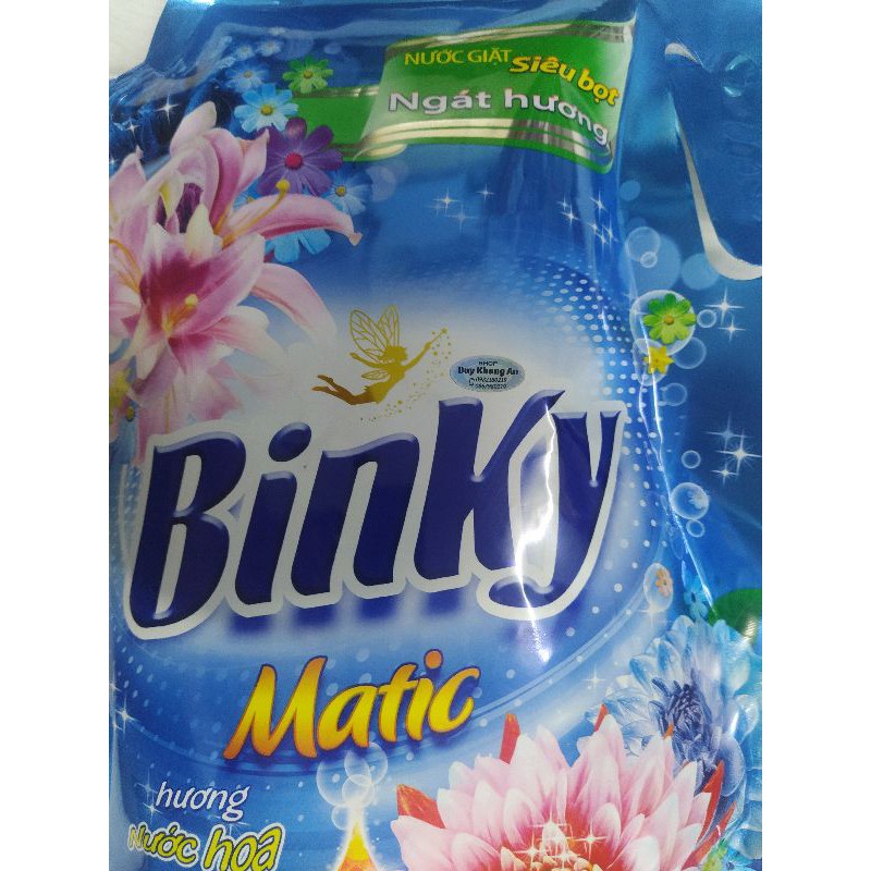Nước giặt Binky hương nước hoa túi 2,4Kg (2,3 lít)