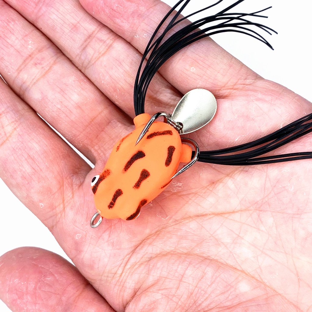 1Pcs Mồi Câu Cá Mềm Hình Ếch Sấm Sét 3cm 4.2g Frog Fishing Lure Bait Tackle