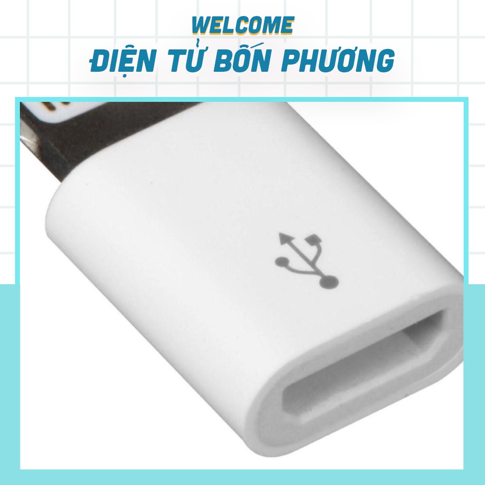 Cổng Chuyển MicroUSB Sang Lightning cho iPhone X/8/7/6 iPad Air Mini iPod