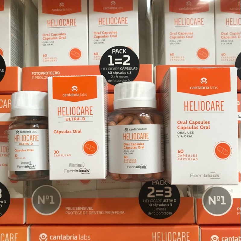 ( Mẫu mới ) Viên uống chống nắng Heliocare Ultra D 30 viên / Oral 60 viên