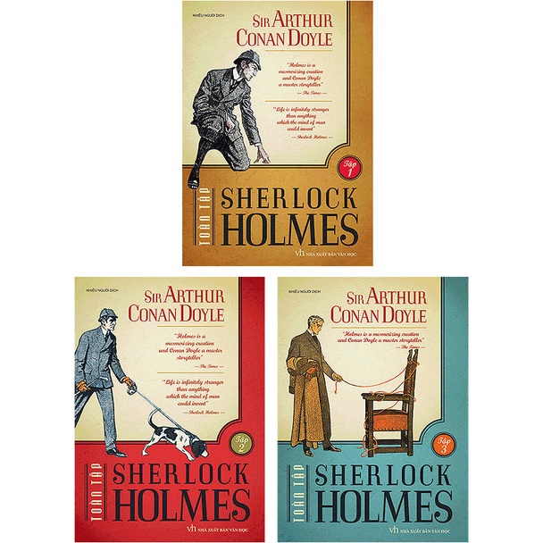 Sách - Trọn Bộ 3 Tập Sherlock Holmes Toàn Tập (Tái Bản)