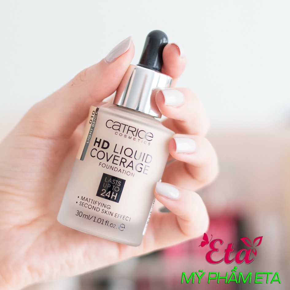 Kem nền CATRICE HD 24H LIQUID Coverage Foundation kiềm dầu trắng hồng tự nhiên [Mẫu mới 2019] | BigBuy360 - bigbuy360.vn