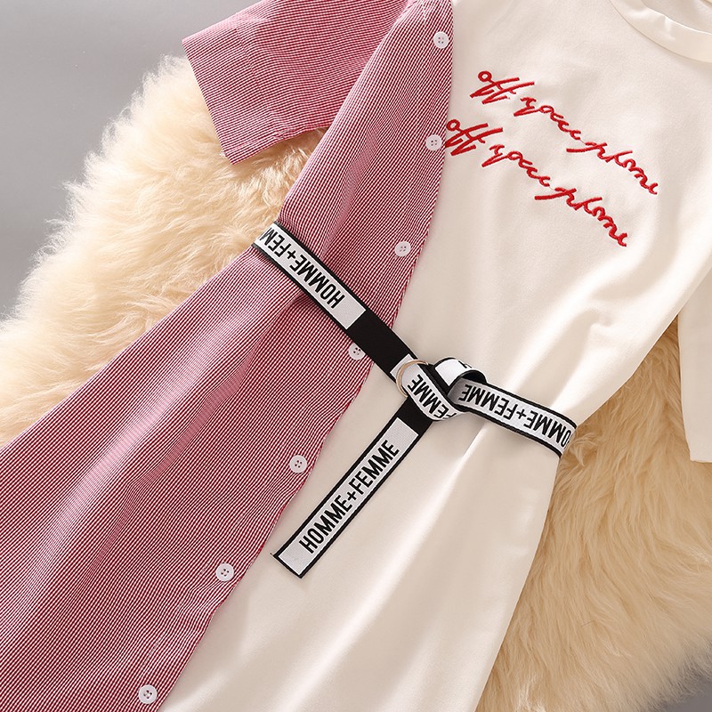 Váy Phông Cúc Chéo Tà 3 Màu Trẻ Trung