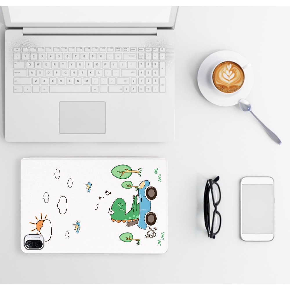 Bao Da PU Máy Tính Bảng Nắp Gập Chống Sốc Họa Tiết Dễ Thương Kèm Giá Đỡ Cho Xiaomi Mi Pad 5 / Xiaomi Mi Pad 5 Pro 11"