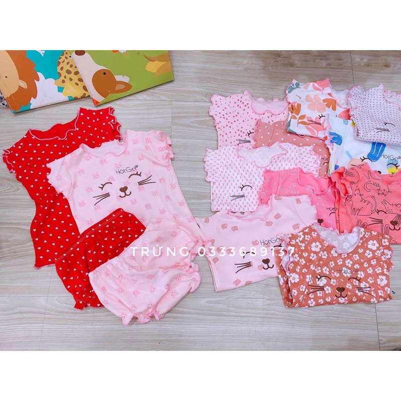 ĐƯỢC CHỌN MẪU - Bộ ngắn bộ hè Hột gà (Hotga) cho bé gái 8-11kg link 2