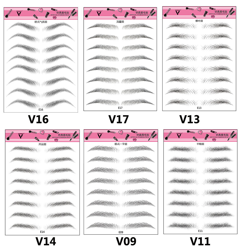 Hình dán lông mày 4D sống động chân thật lâu trôi