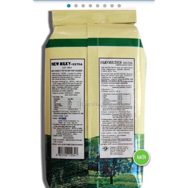 Sữa béo tăng cân Nga, hàng nhập date mới nhất 1 kg