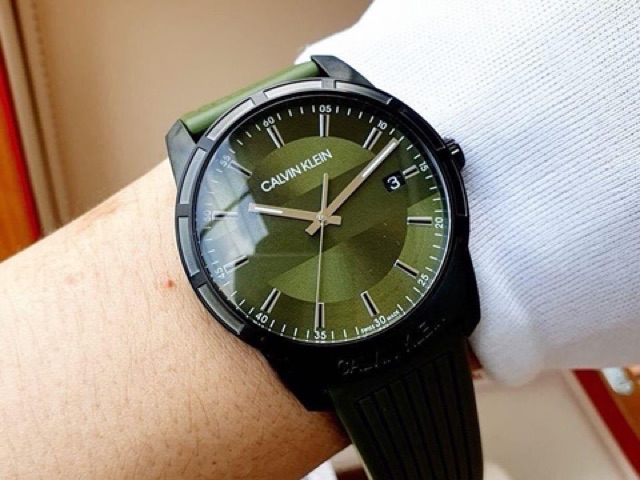 Đồng hồ nam dây cao su Calvin Klein K8R114WL Thuỵ Sĩ chống nước 3BAR chính hãng
