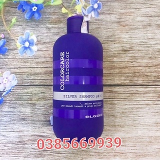 Dầu Gội Tím Elgon Giữ Màu Tóc Cho Nền Tóc Tẩy Sáng, Gội Xanh Khử Cam Đỏ Elgon Giữ Màu Rêu 300ml