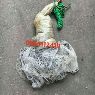 Chài dù bắt cá, bắt tép chân xích mắt 2cm bụng 5m
