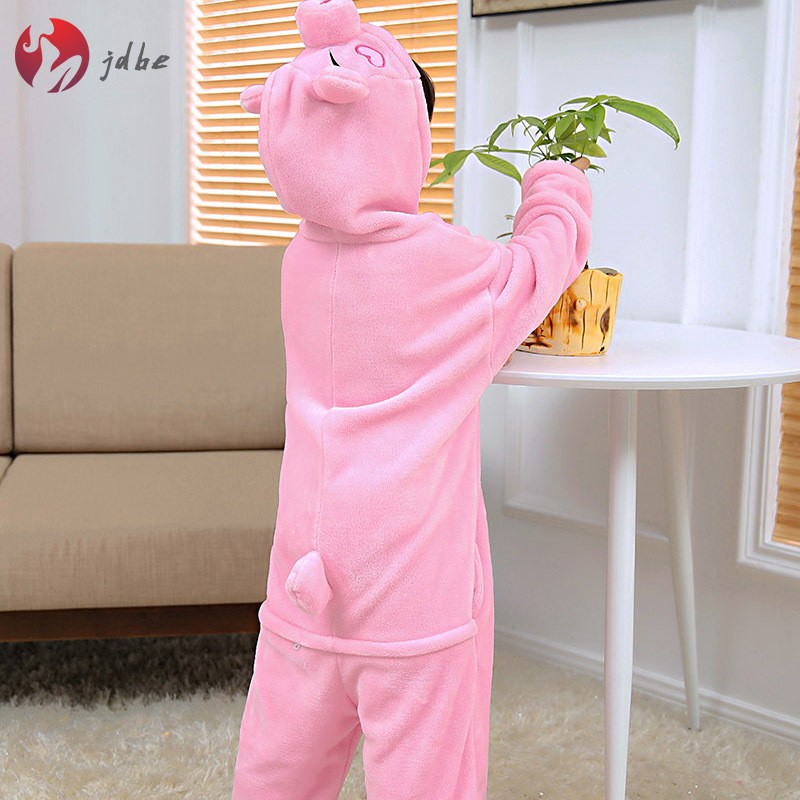 1 Bộ Đồ Ngủ Liền Thân Hình Heo Con Đáng Yêu Cho Bé
