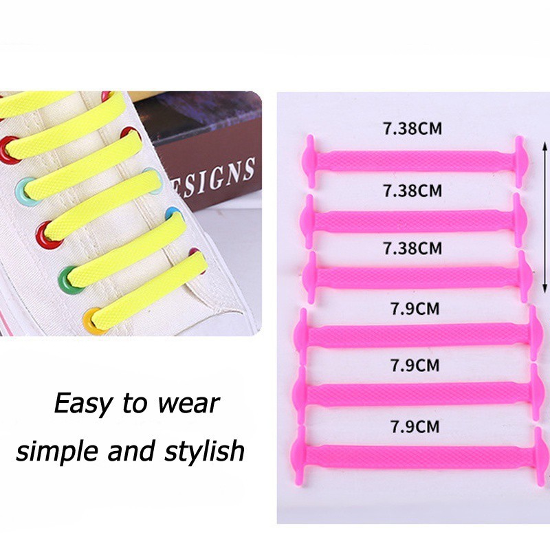 Dây Giày Co Dãn Không Cần Buộc 13 Màu