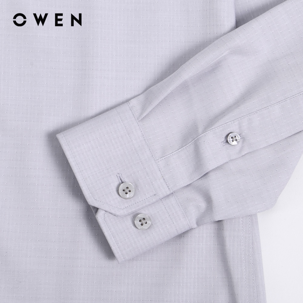 Áo sơ mi Nam dài tay Owen Slim Fit Nâu trắng Bamboo - AR220900DT