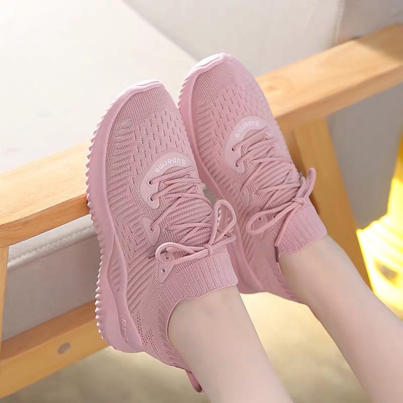 Giày sneaker cổ chun cực đẹp Hot Trend - Kèm clip và ảnh thật