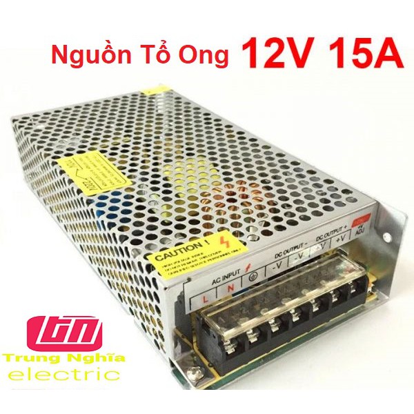 Nguồn tổ ong tổng 12V-15A Mới 100%