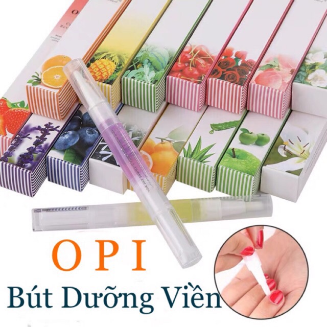 Bút sơn dưỡng viền móng tay chân OPI, gel dưỡng chăm sóc bảo vệ móng tay chân nhanh dài cứng có vitamin phục hồi hư tổn.