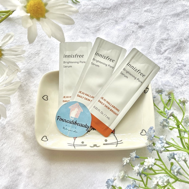 (HOT 2020) Sample 1ml Tinh Chất Trắng Da, Se Khít Lỗ Chân Lông Innisfree Brightening Pore Serum