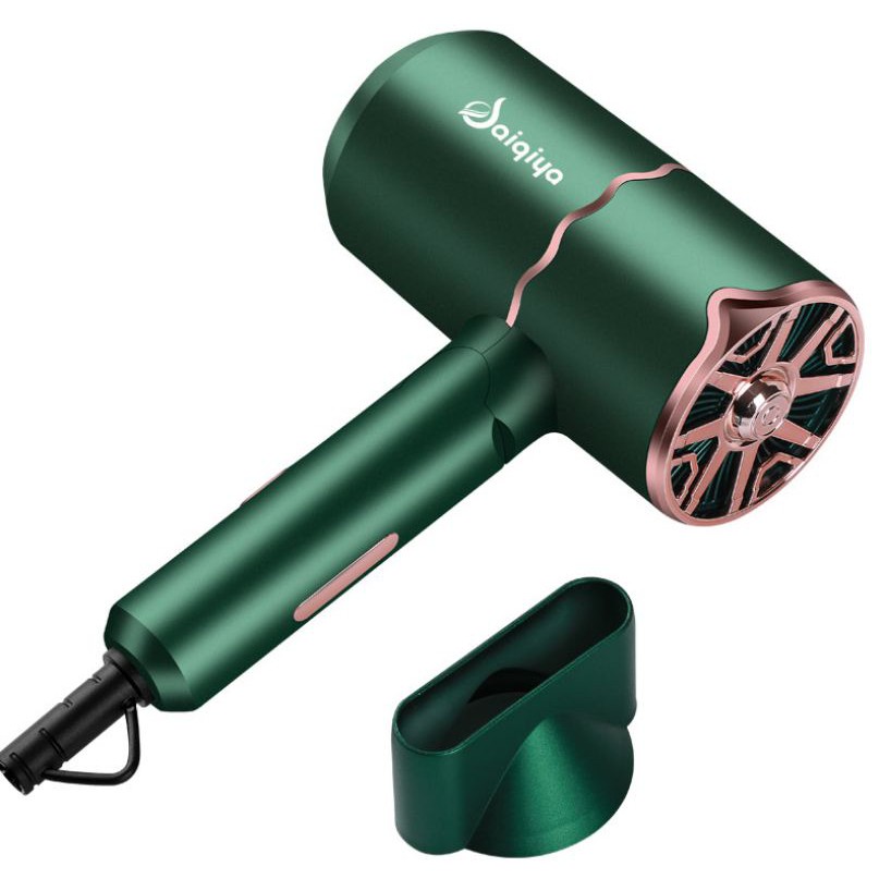 Máy Sấy Tóc SAIQIYA 3 Chế Độ Nóng - Lạnh, Công Suất 2800W, Bổ Sung ION Âm Giúp Tóc Dưỡng Ẩm, Làm Mềm Mượt Tóc - Xanh