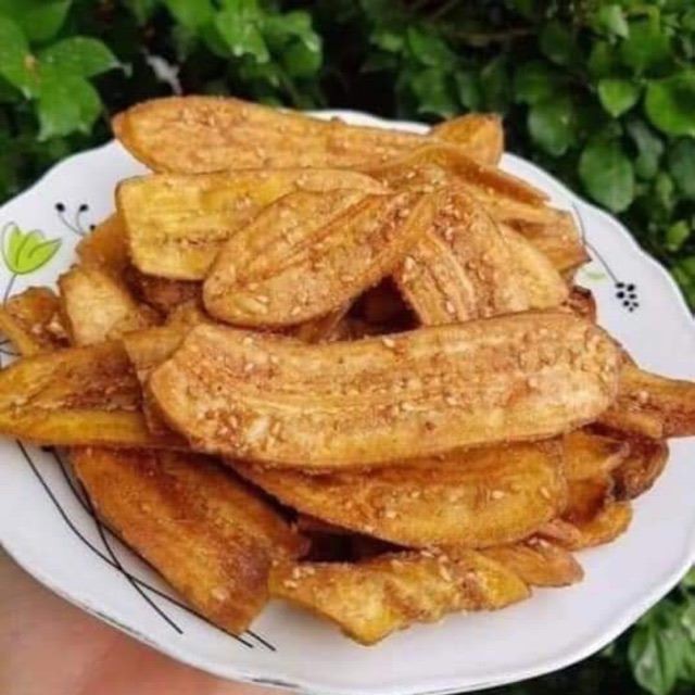 400g chuối sấy mè gừng thơm giòn