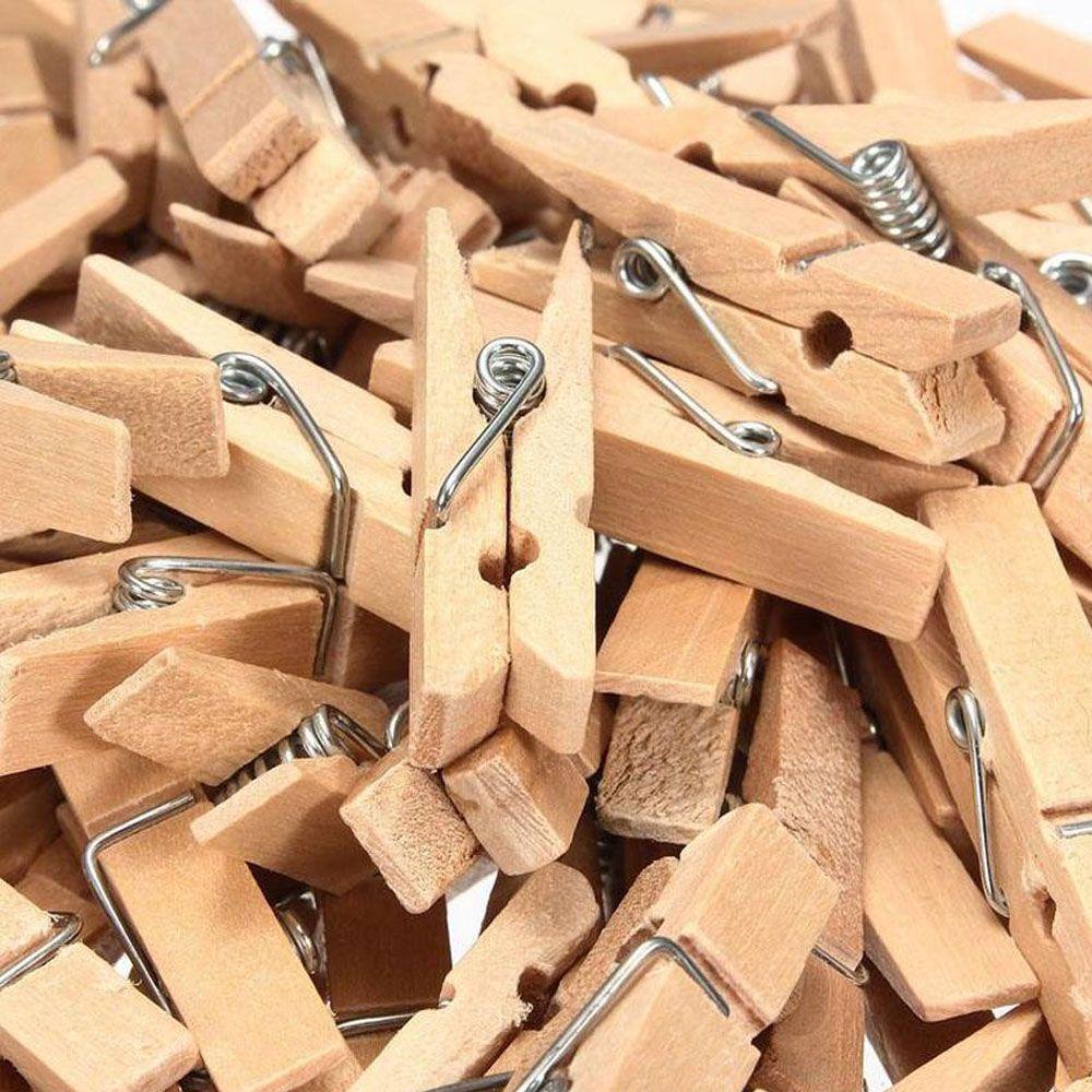 CONOPERY Set 100 Kẹp Gỗ Phơi Quần Áo / Đồ Dùng Tiện Dụng