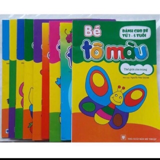 Combo 10 quyển tập tô cho bé các mẫu