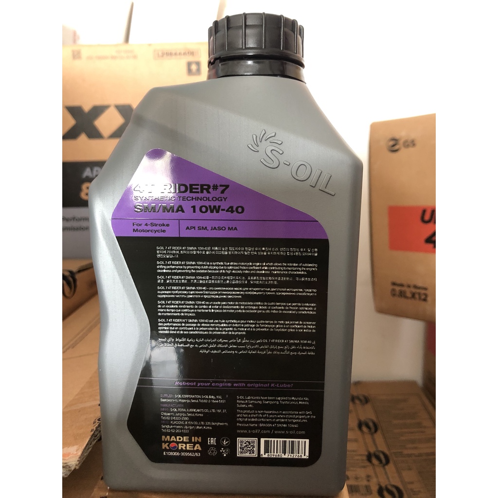 Dầu xe máy xe số Soil Seven 4T Rider #7 SM/MA 10W40