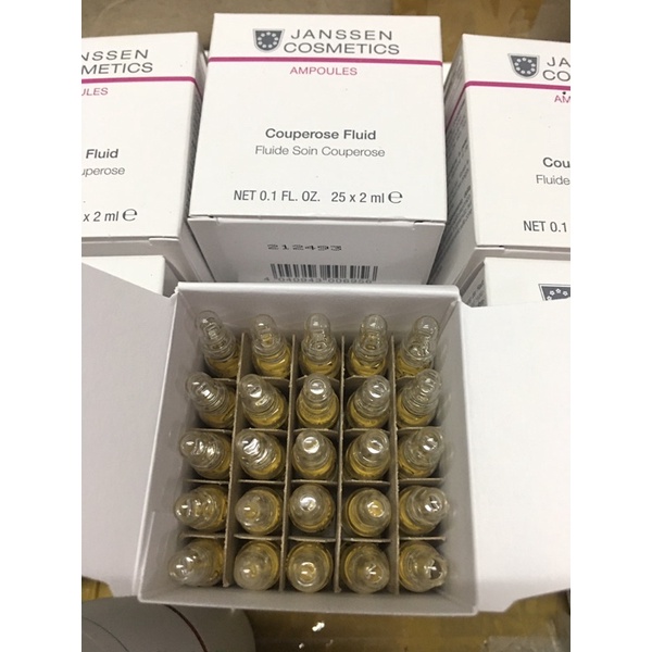 Tinh chất xử lý giãn mao mạch, phục hồi dưỡng ẩm cho làn da tổn thương - Janssen Cosmetics Couperose Fluid full