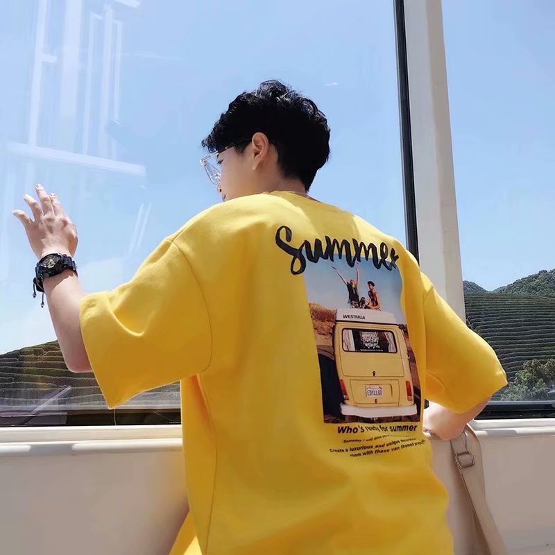 Áo Thun Nam Ngắn Tay Dáng Rộng Thời Trang Hàn Quốc Nhiều Màu Sắc Size M-8XL