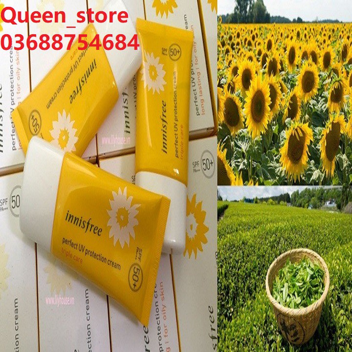 kem chống nắng Innisfree Perfect UV Protection Cream Long Lasting for Oily Skin SPF 50 PA+++