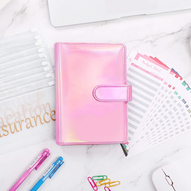 Set sổ còng theo dõi chi tiêu kèm túi zip đựng tiền in sẵn