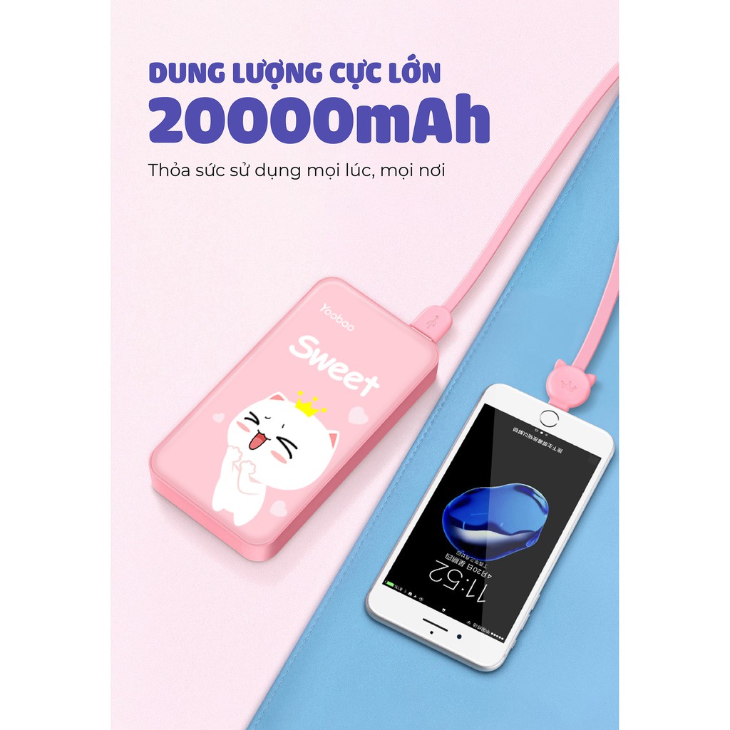 Sạc dự phòng YOOBAO S8Plus dung lượng 20000mAh - Hàng phân phối chính hãng